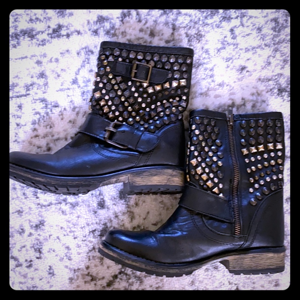 Steve Madden studded boots